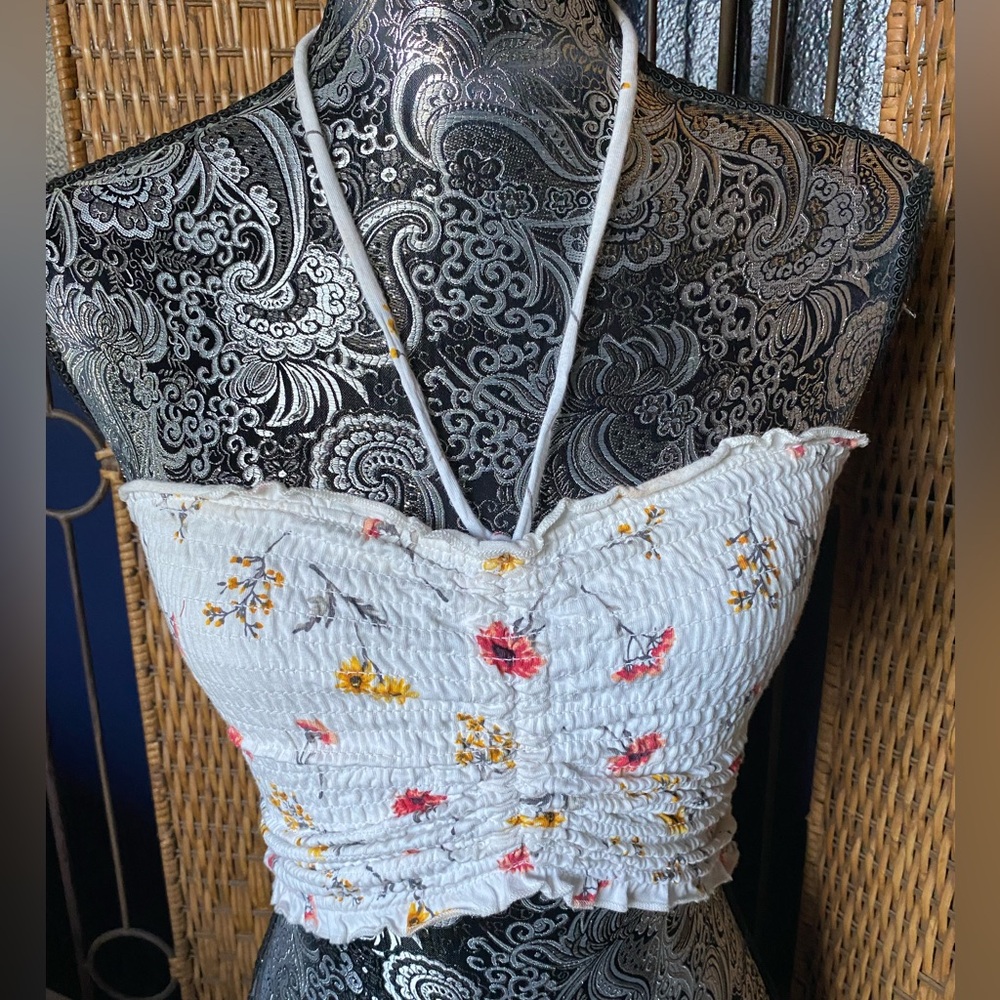 Y2K VINTAGE TUBE TOP WITH DRAW STRING S